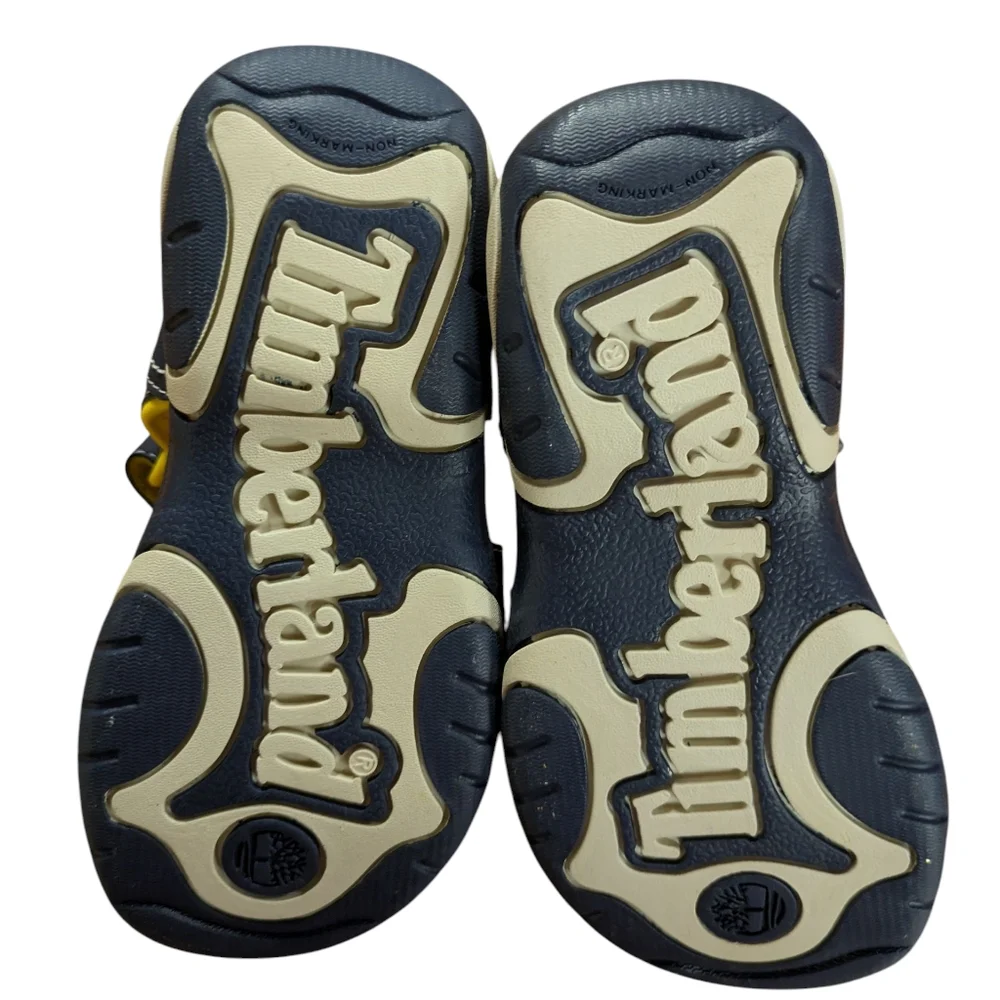 Timberland Navy and Yellow Kids' Sport Sandals